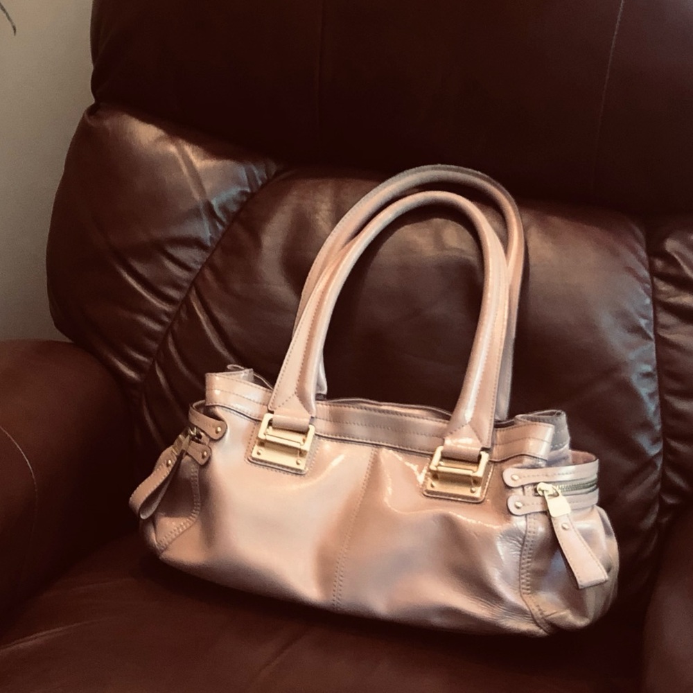 B. Makowski Pink leather handbag